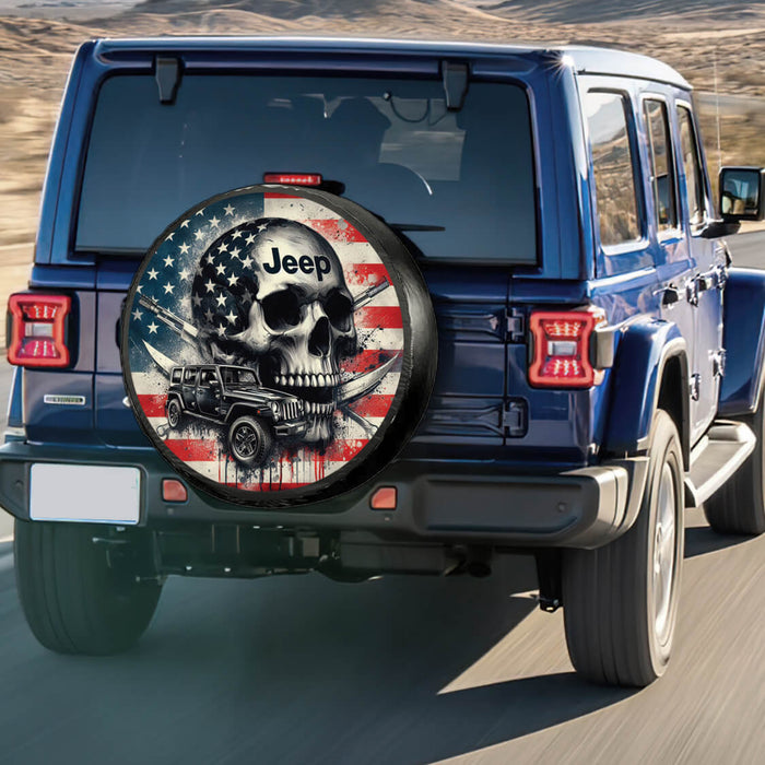 American Skull Spare Tire Cover For Jeep Wrangler
