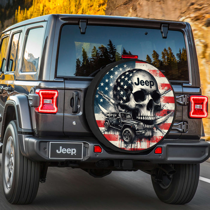 American Skull Spare Tire Cover For Jeep Wrangler