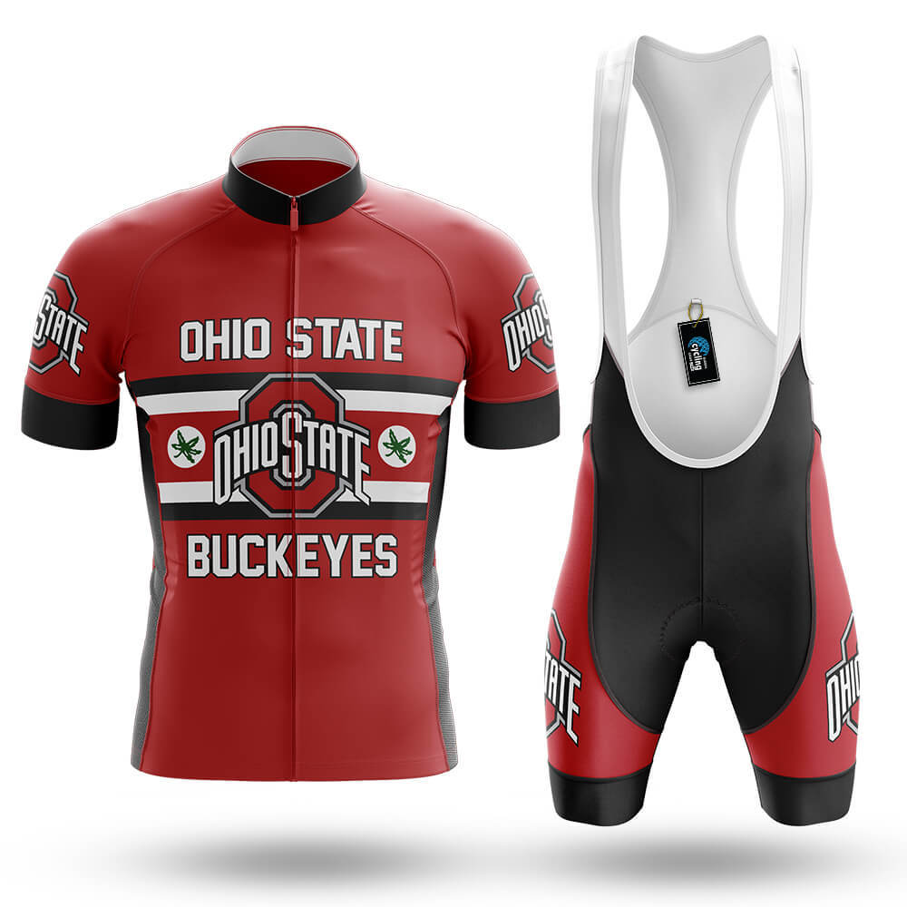 Ohio State Buckeyes Leaf - Men's Cycling Kit - Global Cycling Gear