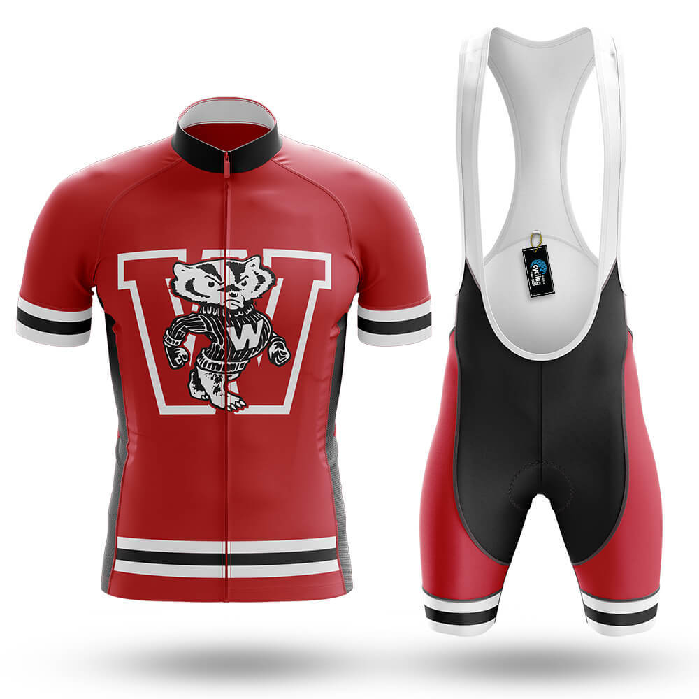 Retro Wisconsin Badgers - Men's Cycling Kit - Global Cycling Gear