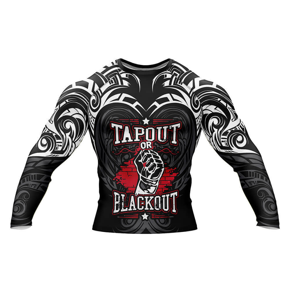 Tapout Or Blackout Rash Guard — Rox Gear