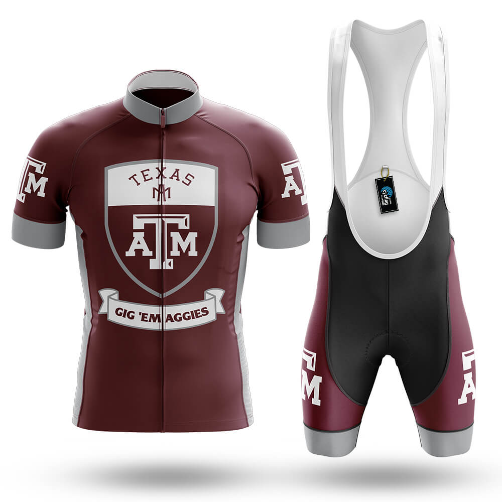 Texas A&M Shield - Men's Cycling Kit - Global Cycling Gear