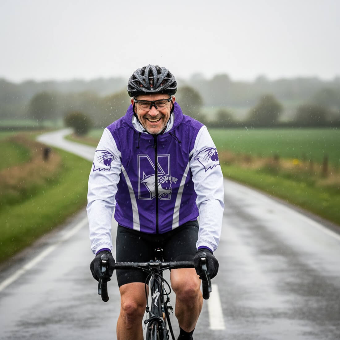 Northwestern University Cycling Windbreaker Jacket