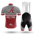 Crimson Tide Houndstooth Pattern - Men's Cycling Kit - Global Cycling Gear