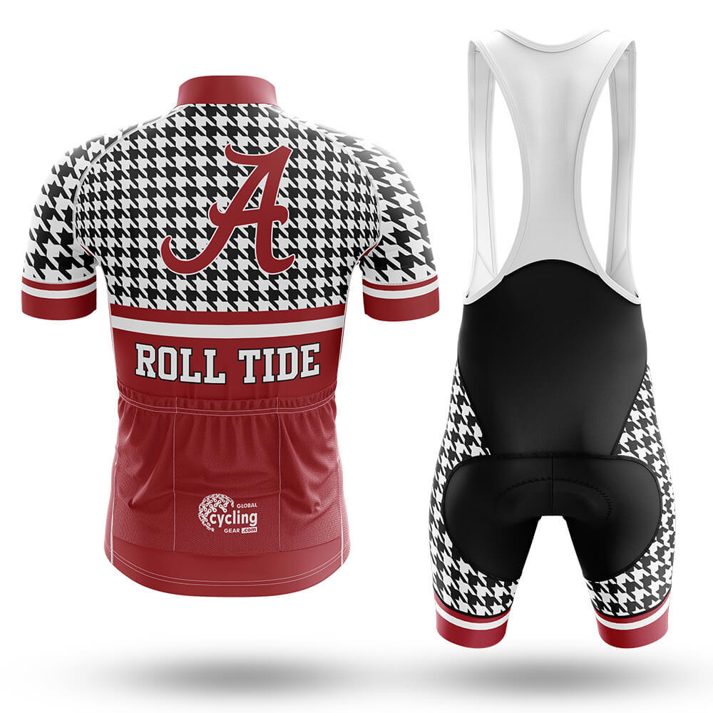 Crimson Tide Houndstooth Pattern - Men's Cycling Kit - Global Cycling Gear