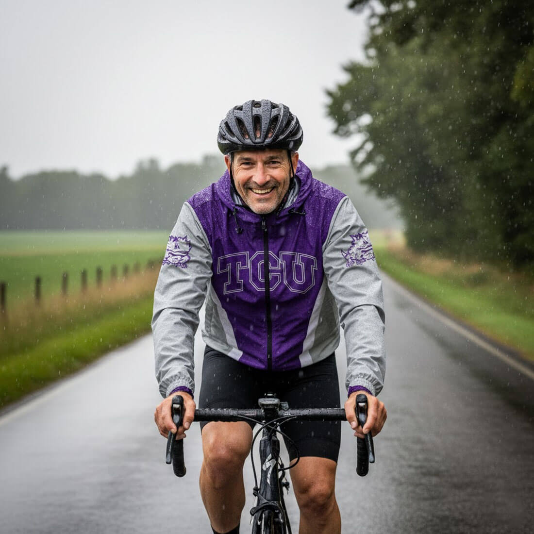 Texas Christian University Cycling Windbreaker Jacket