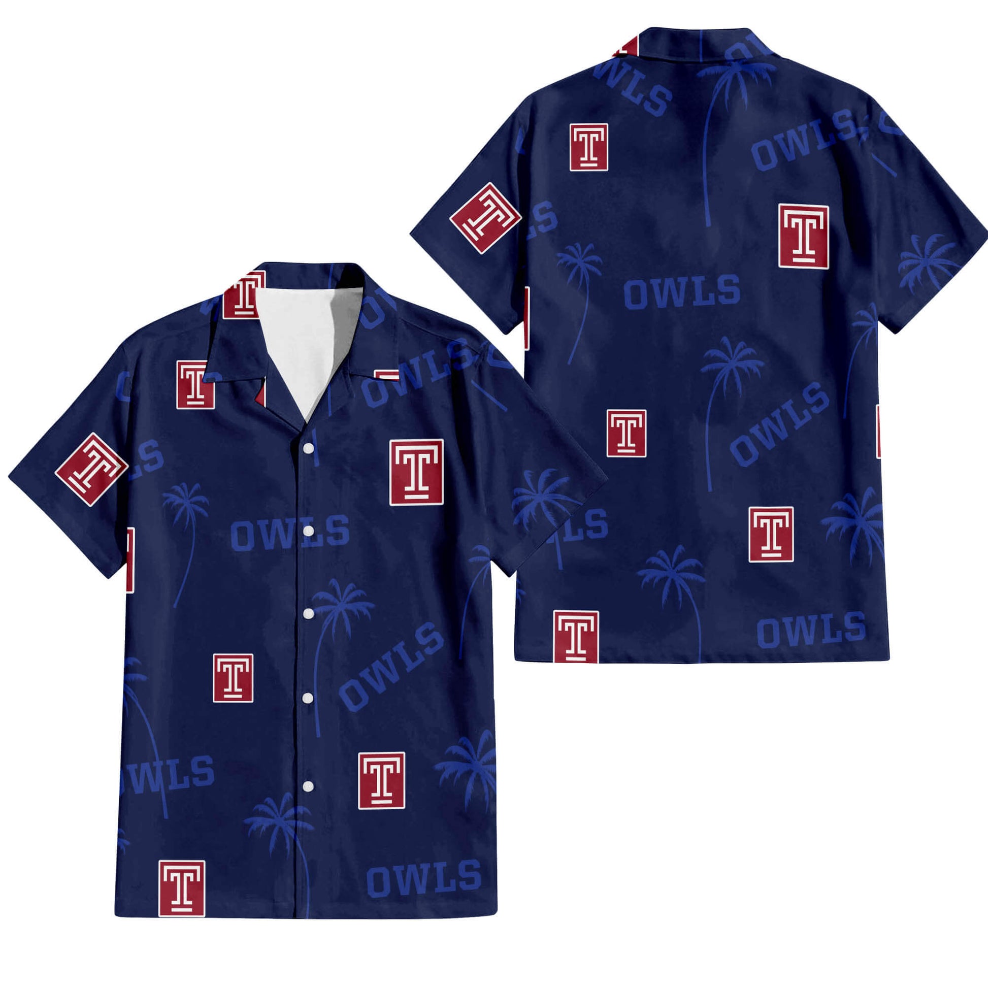 Temple University V4 - Hawaiian Shirt - Global Cycling Gear