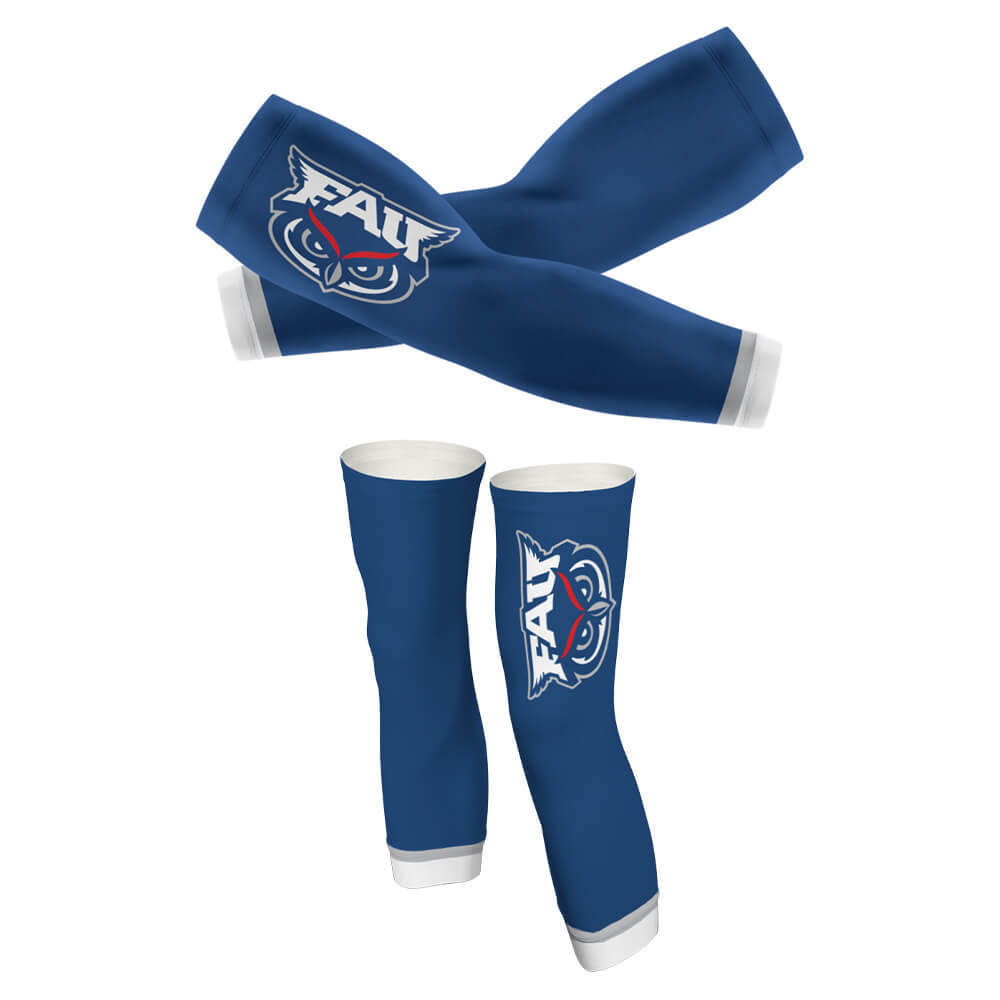 Florida Atlantic University - Arm And Leg Sleeves - Global Cycling Gear