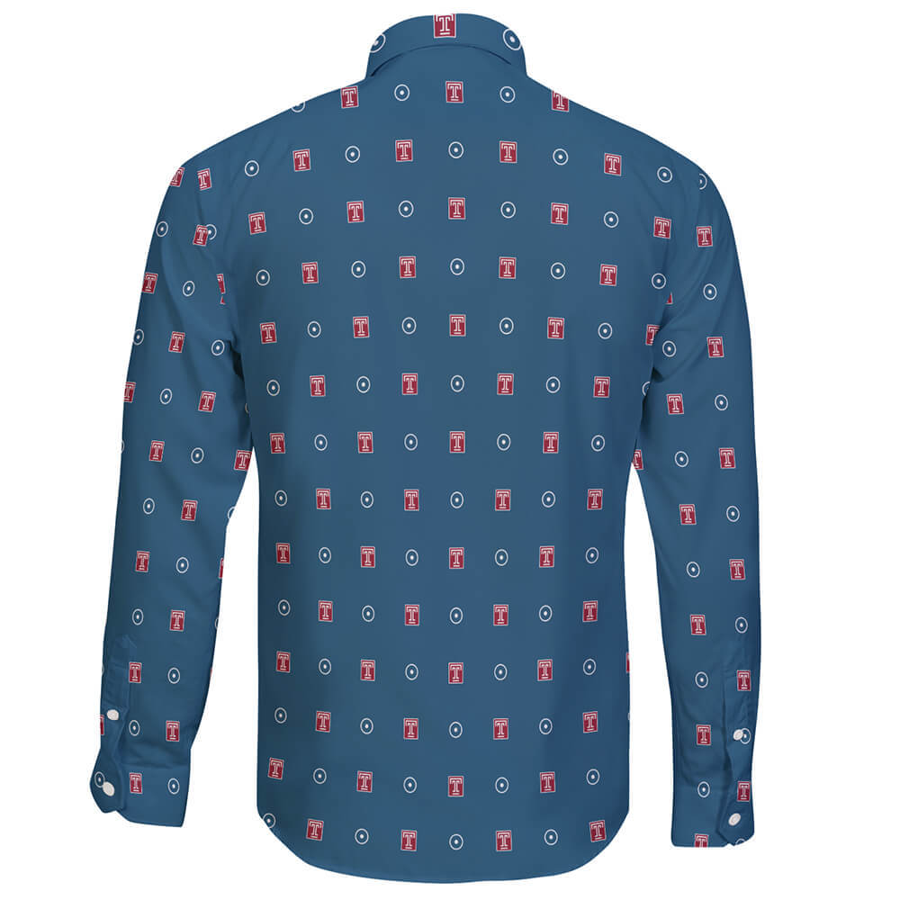 Temple University Long Sleeve Button ShirtÂ Global Cycling Gear