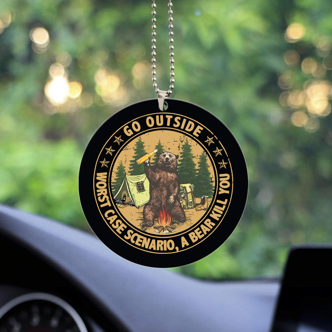 Go Outside Car Ornament