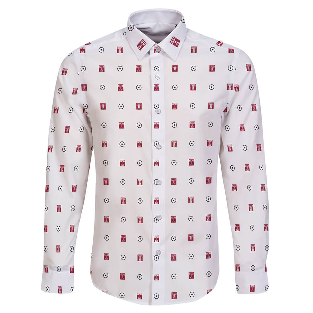Temple University Long Sleeve Button ShirtÂ Global Cycling Gear