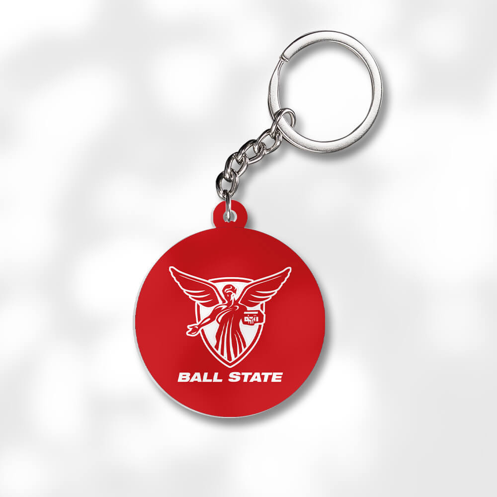 Pack 3 Ball State University Keychains - Global Cycling Gear