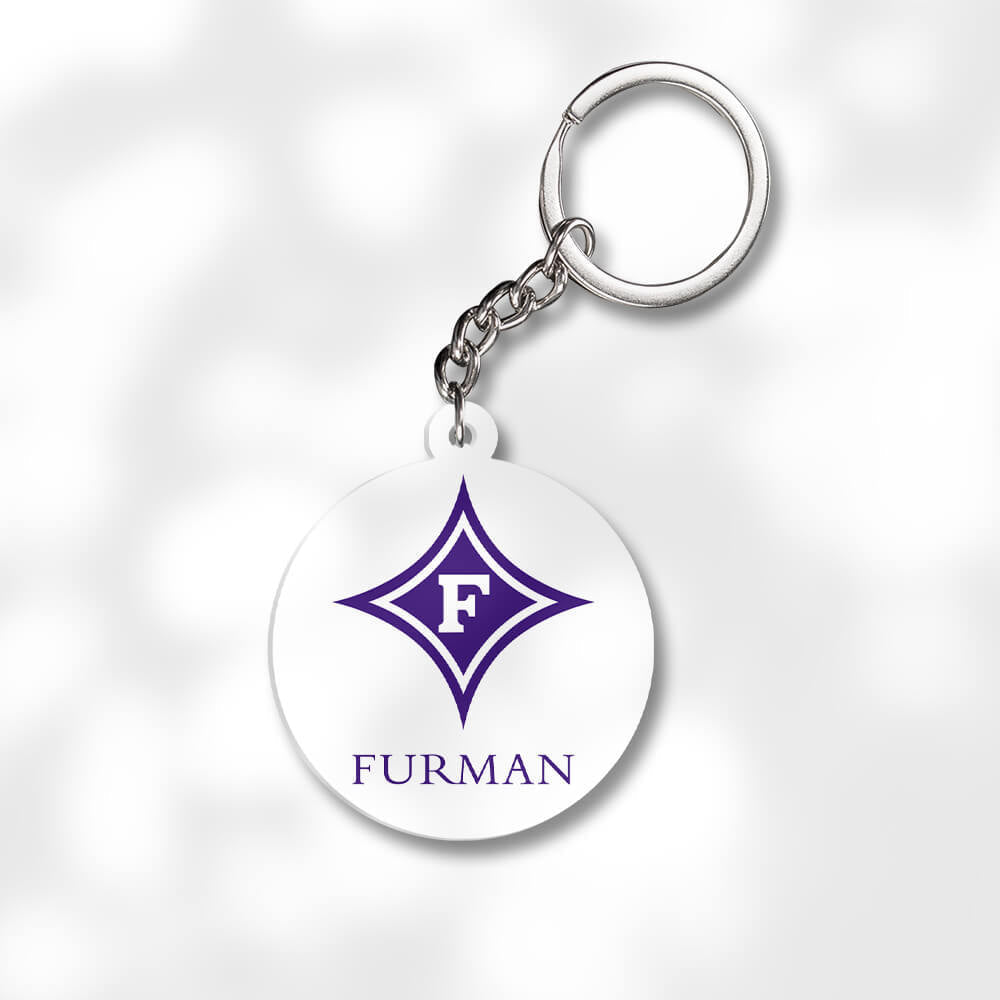 Pack 3 Furman University Keychains - Global Cycling Gear