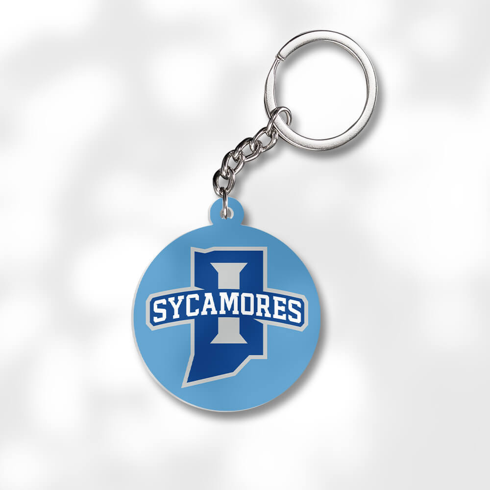 Pack 3 Indiana State University Keychains - Global Cycling Gear