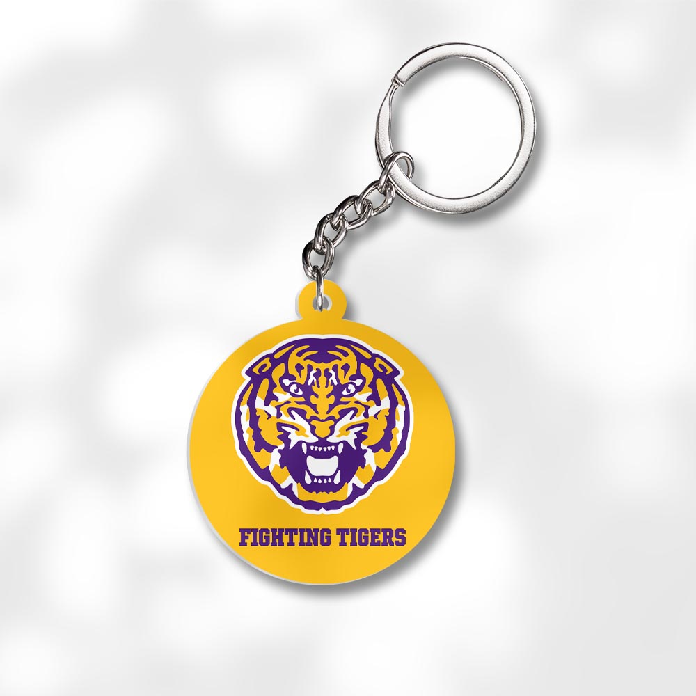 Pack 3 Louisiana State University Keychains - Global Cycling Gear