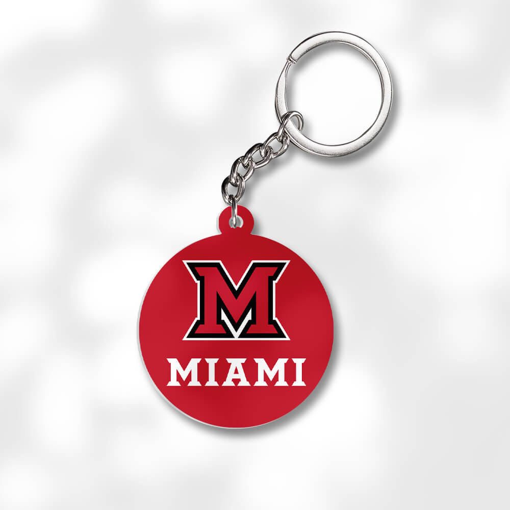 Pack 3 Miami University Keychains - Global Cycling Gear