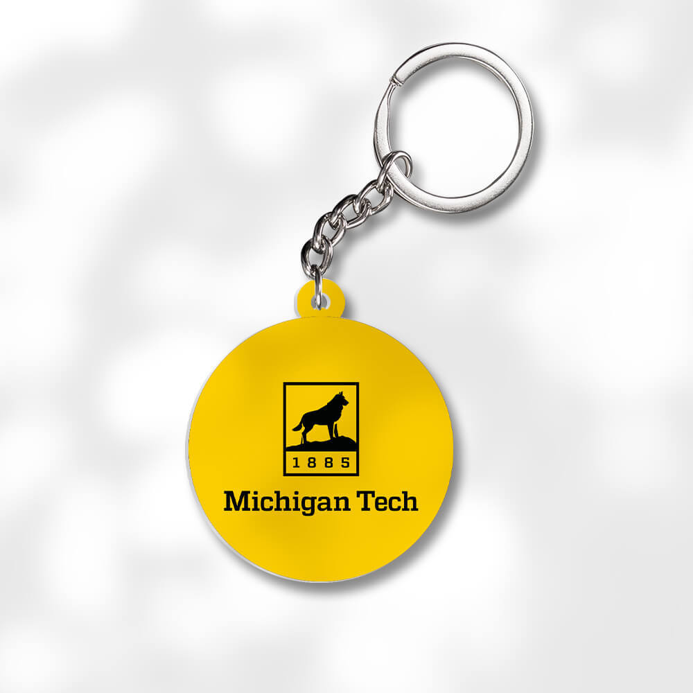 Pack 3 Michigan Technological University KeychainsÂ Global Cycling Gear