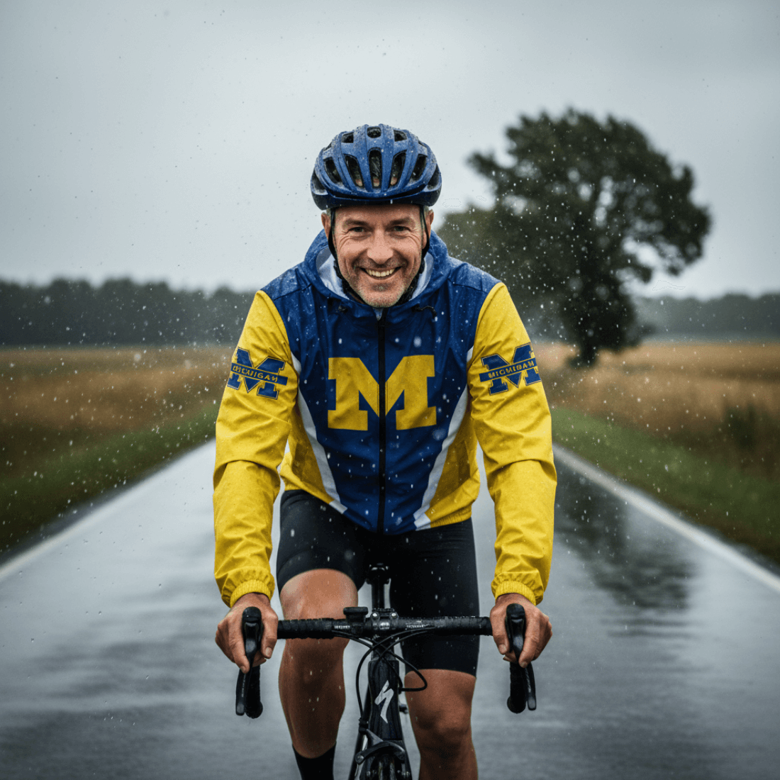 University of Michigan Cycling Windbreaker Jacket