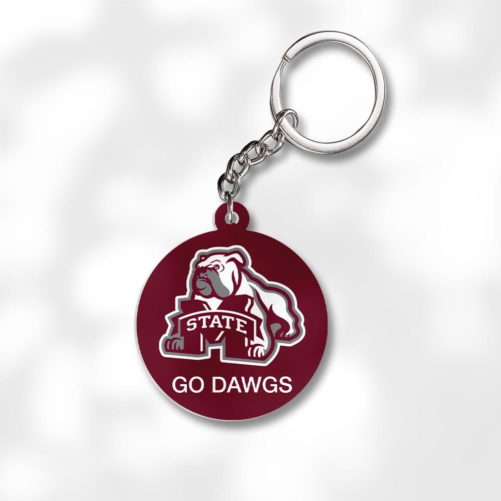 Pack 3 Mississippi State University Keychains - Global Cycling Gear