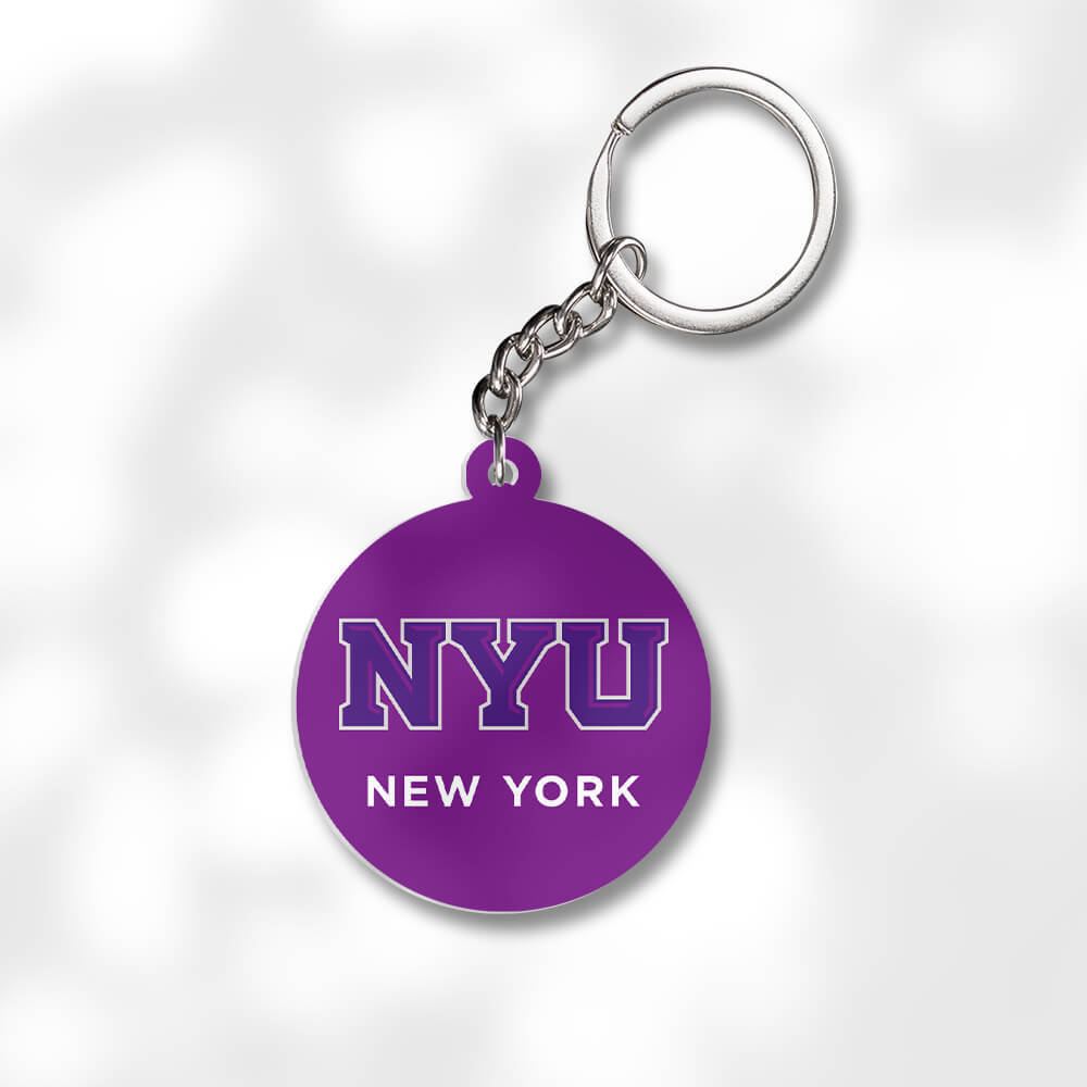 Pack 3 New York University Keychains - Global Cycling Gear