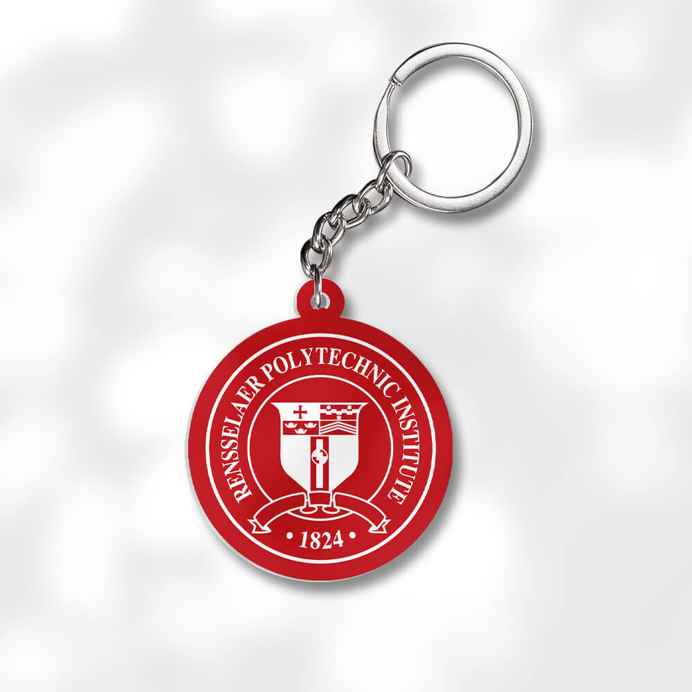Pack 3 Rensselaer Polytechnic Institute Keychains - Global Cycling Gear