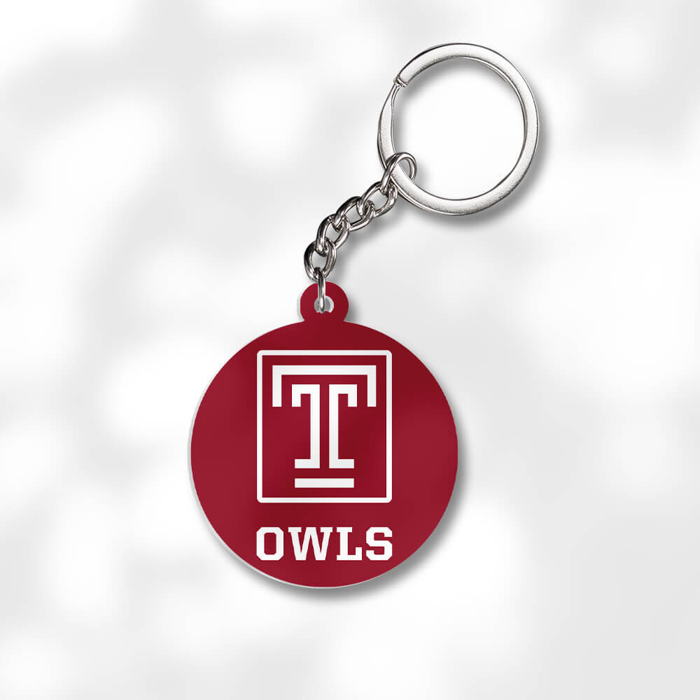 Pack 3 Temple University Keychains - Global Cycling Gear