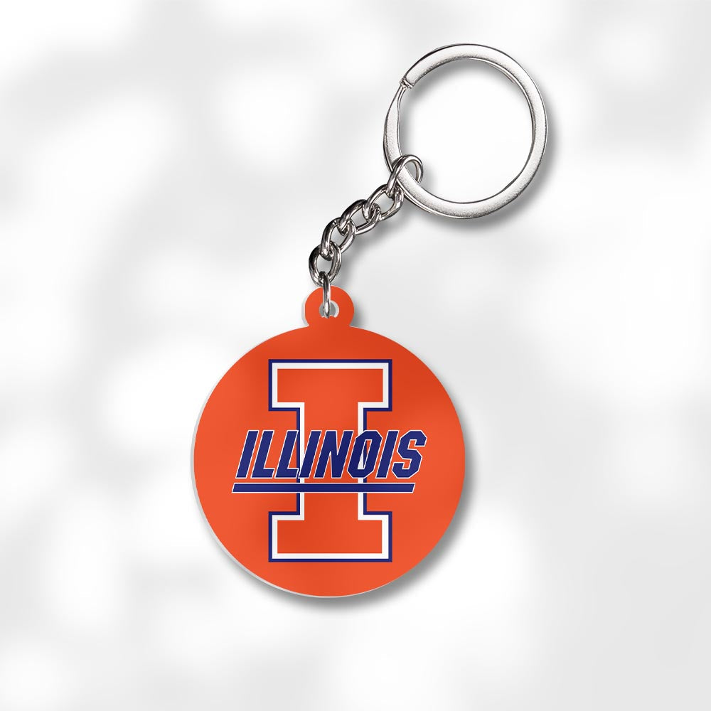 Pack 3 University of Illinois Urbana-Champaign Keychains - Global Cycling Gear