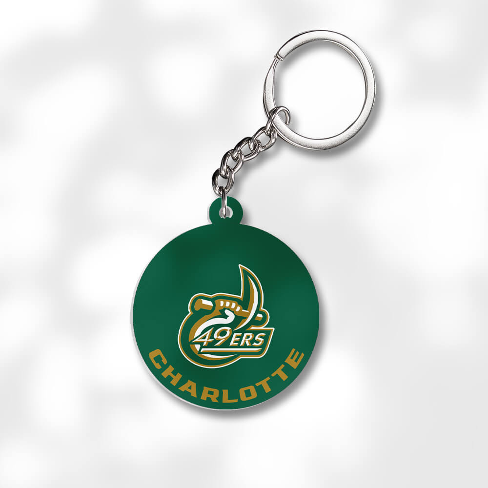 Pack 3 University of North Carolina Charlotte KeychainsÂ Global Cycling Gear