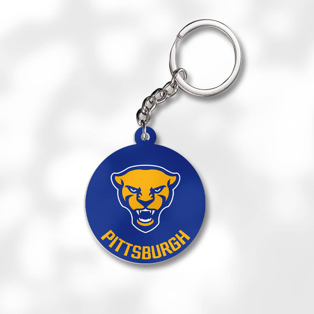 Pack 3 University of Pittsburgh Keychains - Global Cycling Gear