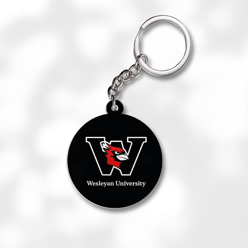 Pack 3 Wesleyan University Keychains - Global Cycling Gear