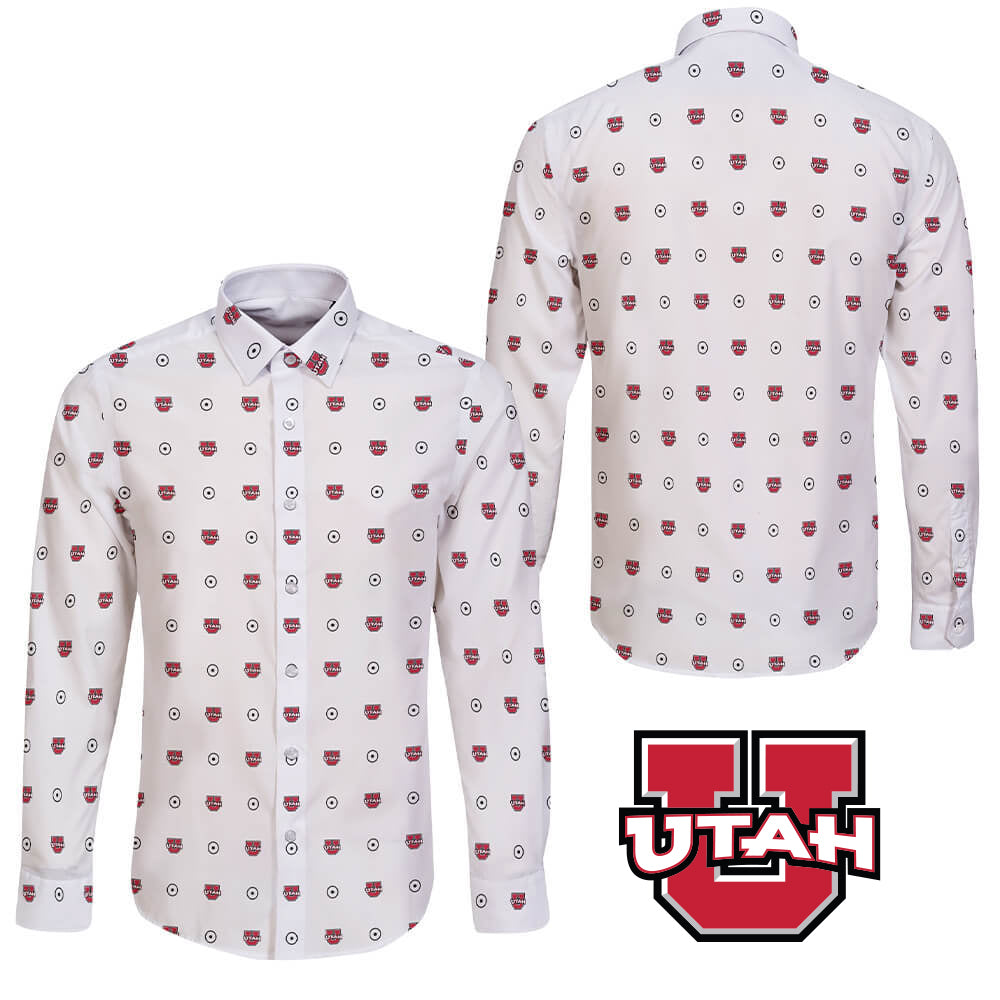 University of Utah Long Sleeve Button ShirtÂ Global Cycling Gear