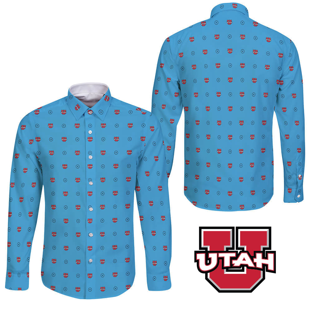 University of Utah Long Sleeve Button ShirtÂ Global Cycling Gear