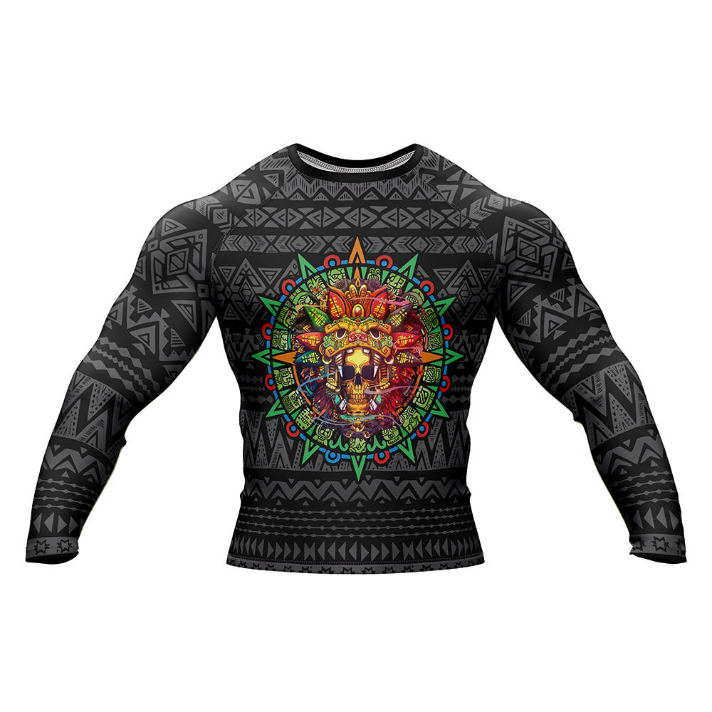 Skull Quetzalcoatl Rash Guard